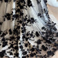 Rotes wunderschönes, exquisites, süßes Blumenapplikations-Langtüll-Ballkleid-Abendkleid-Brautkleid gh3345