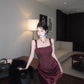 Sexy and sexy fishbone-strap waist-cinching bodycon dress, new high-end elegant dress.  11453