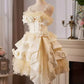 Yellow short homecoming dress Lolita princess dress light luxury cake dress birthday party dance dress gh4607