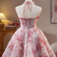 Rosa flauschiges süßes Mädchen kurzes Ballkleid Homecoming-Kleid Party Geburtstagsparty Tube Top Prinzessinnenkleid gh4605