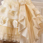 Yellow short homecoming dress Lolita princess dress light luxury cake dress birthday party dance dress gh4607