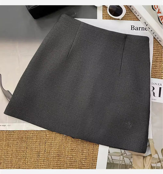 A-Linien-Winterrock, schmeichelhaft für zierliche Frauen, dick und elegant, Übergröße 11292
