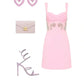 Pink Floral Short Homecoming Dress Prom Dress Evening Dress Party Dress gh4357