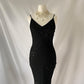 Wunderschönes, exquisites, elegantes, mit Perlen besetztes, langes Chiffon-Ballkleid mit Rüschen, Abendkleid, Partykleid gh3514