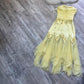 Yellow stunning vintage beaded midi/short chiffon homecoming dress prom dress evening gown gh4300