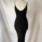 Wunderschönes, exquisites, elegantes, mit Perlen besetztes, langes Chiffon-Ballkleid mit Rüschen, Abendkleid, Partykleid gh3514