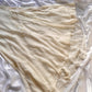 Elfenbein glänzendes, modisches, edles, hübsches, exquisites, perlenbesetztes, langes, bodenlanges Chiffon-Kleid, handgefertigt, individuell, Ballkleid, Abendkleid, Partykleid, Abschlussballkleid, gh3549