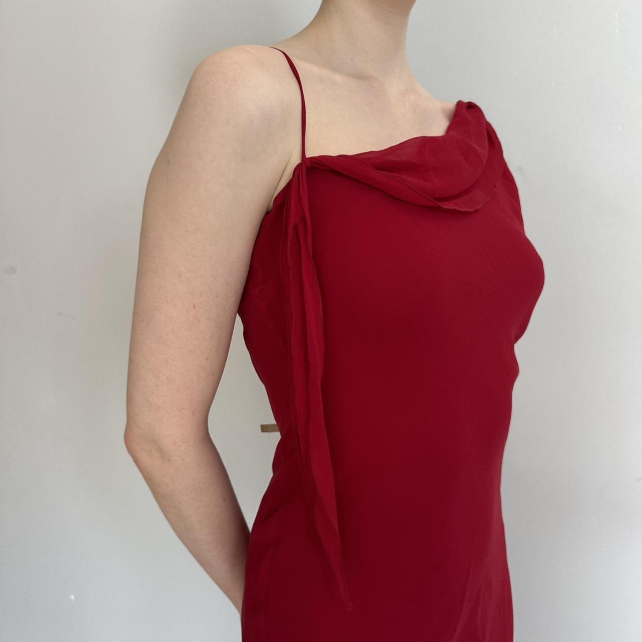 Robe de soirée longue en mousseline de soie rouge élégante et tendance, robe de bal formelle, robe de soirée gh4904