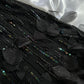Schwarzes, glänzendes, elegantes, langes Ballkleid mit Spaghettiträgern und Pailletten, Ballkleid, Abendkleid, Partykleid, gh3142