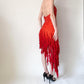 girlhomeshops--Orange And Red Sequined Beading And Sequined Ruffle Hem Short Chiffon Homecoming Dress gh5647
