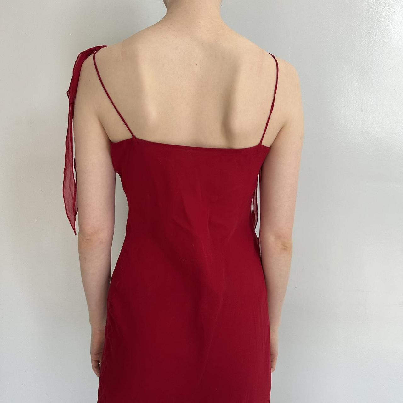 Robe de soirée longue en mousseline de soie rouge élégante et tendance, robe de bal formelle, robe de soirée gh4904
