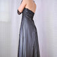 Black and gray retro fashion gradient color beaded floral halter neck gothic elegant long Tulle prom dress evening dress party dress gh3665