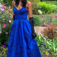 Prussian blue vintage fashion rose embroidery design long satin elegant ball gown evening dress party dress prom dress gh3666