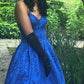Prussian blue vintage fashion rose embroidery design long satin elegant ball gown evening dress party dress prom dress gh3666