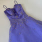 girlhomeshops – Lila, exquisites, perlenbesetztes, langes Tüll-Ballkleid, Abschlusskleid, gh5644