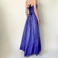 Girlhomeshops – Lila glänzendes, modisches, bodenlanges Ballkleid mit Farbverlauf und Tube-Top, Abschlussballkleid, gh5514