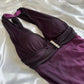 Charmantes dunkelviolettes glänzendes modisches Farbverlauf-elegantes langes Chiffon-Abendkleid Partykleid Ballkleid gh3594
