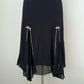 Robe de soirée en mousseline de soie, noire, vintage, élégante, rose, bretelles spaghetti, courte ou longue, pour femme, tenue de bal, gh4127