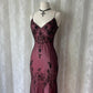 Robe de bal de fin d'année rose et marron, en mousseline de soie, à fleurs, longue ou courte, tenue de soirée, gh4619