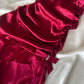 girlhomeshops--Red Retro Elegant Simple Mid-Length Homecoming Dress Date Dress Fashionable And Comfortable Popular Dress gh5674
