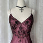 Robe de bal de fin d'année rose et marron, en mousseline de soie, à fleurs, longue ou courte, tenue de soirée, gh4619