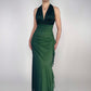 Green Gradient Sparkling Fairy Retro Long Chiffon Bodycon Slim Formal Prom Dress Evening Dress Birthday Party Dress Graduation Prom Dress gh3892