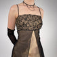 Girlhomeshops - Robe de soirée longue en satin marron à perles exquises gh5503