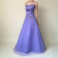 girlhomeshops – Lila, exquisites, perlenbesetztes, langes Tüll-Ballkleid, Abschlusskleid, gh5644