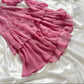 Pink gorgeous exquisite elegant beaded long chiffon ruffled ball gown, evening dress, party dress gh3513