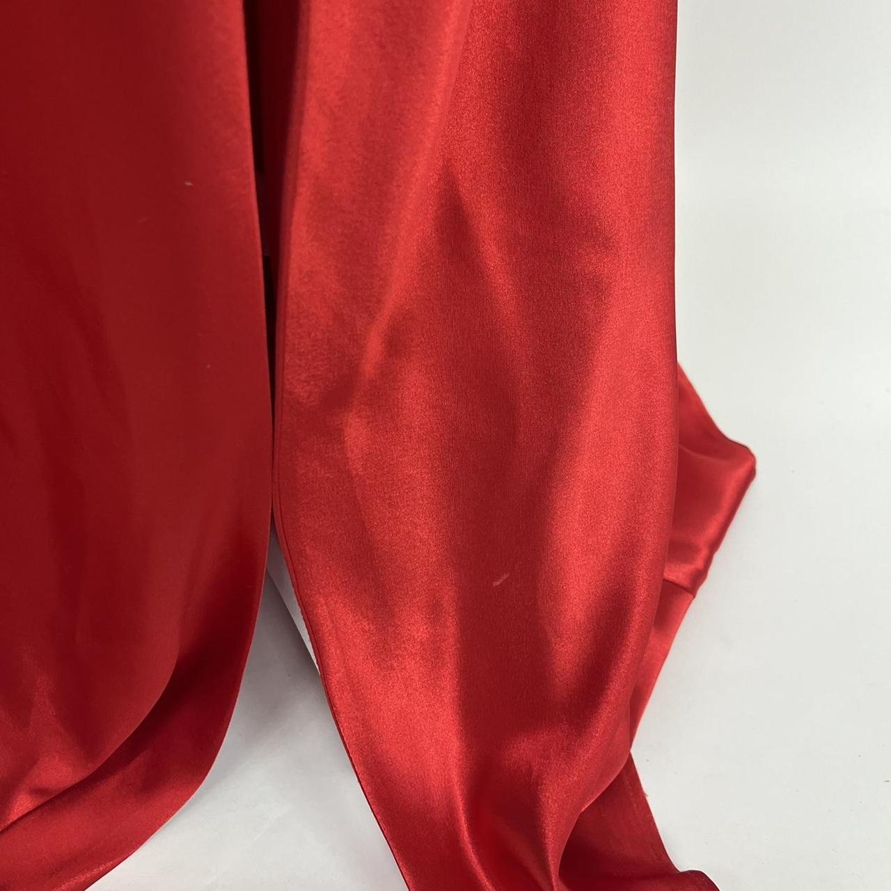 Rot schöne elegante Mode exquisite Perlen Spaghetti-Trägern lange Satin Schlitz Ballkleid Abendkleid Partykleid gh3542