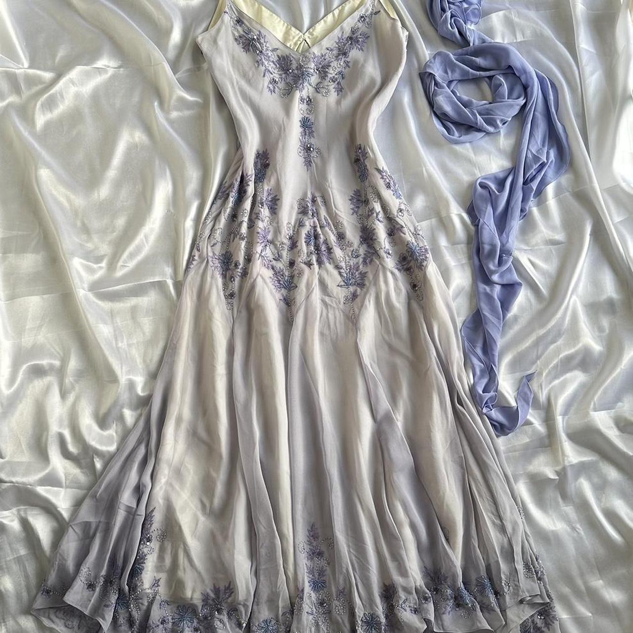 Lila mode elegante exquisite perlen spaghetti strap A-linie lange chiffon ballkleid abendkleid partykleid gh2919