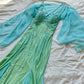 Grün Blau Vintage Perlen Strass Damen Tüll Meerjungfrau Slim Fit Langes Ballkleid Vintage Rückenfrei Atemberaubendes formelles Ballkleid Abendkleid gh4589