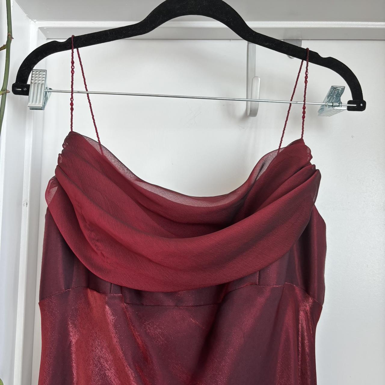 Burgunderrotes, elegantes Vintage-Kleid in A-Linie mit Spaghettiträgern, ärmellos, lang, formell, bodenlang, Ballkleid, Ballkleid, Abendkleid, Partykleid, gh2972