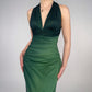 Green Gradient Sparkling Fairy Retro Long Chiffon Bodycon Slim Formal Prom Dress Evening Dress Birthday Party Dress Graduation Prom Dress gh3892