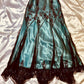 Turquoise Vintage Elegant Exquisite Floral Beading Spaghetti Strap Long Chiffon Ball Gown Evening Dress Birthday Party Dress Formal Women Prom Dress gh3931