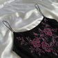 Black Retro Elegant A-line Strap Long Lace prom dress Evening Dress Birthday Party Dress gh3154