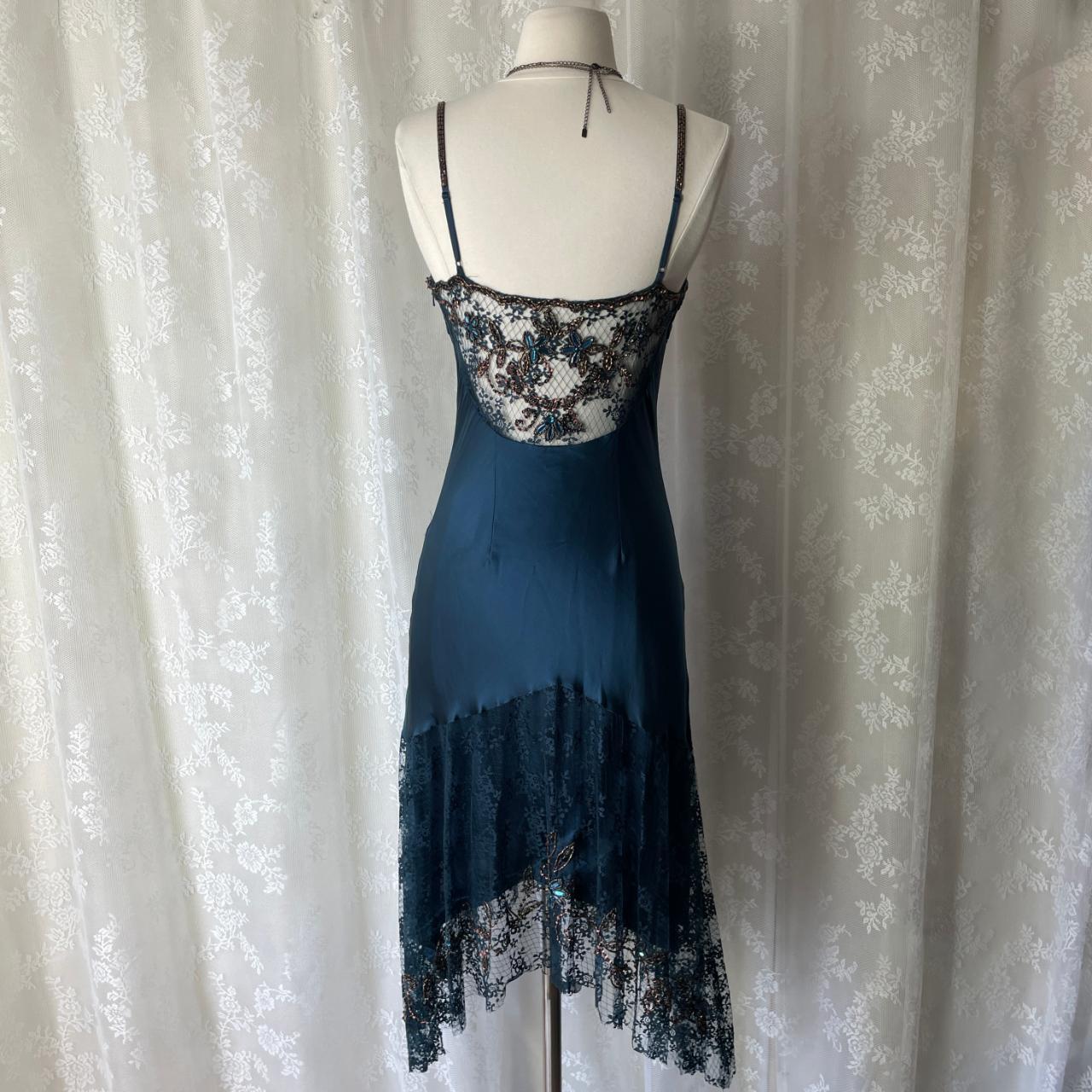 Dark Blue Ethereal Fairy Gothic Mermaid Prom Dress Pretty Floral Beaded Sequin Midi/Short Homecoming Dress Date Dress Party Dress gh4617