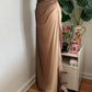 Brown and Cream Sparkly Ombre Stunning Shiny Vintage Fashion Stunning Elegant Delicate Rhinestone Long Chiffon Ball Gown Evening Gown Birthday Party Gown Fairy Ball Gown Graduation Gown gh3891