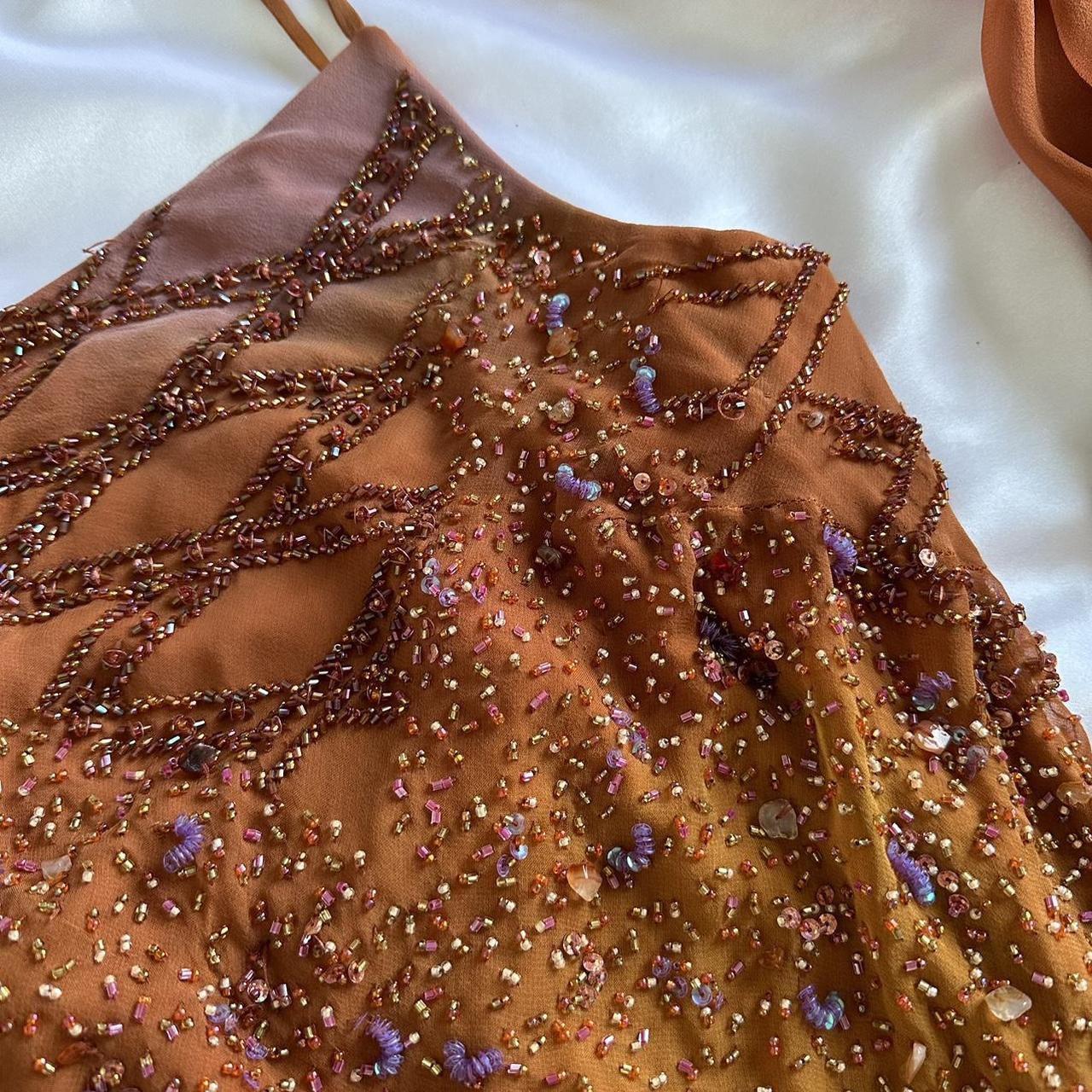 Orange Gorgeous Vintage Exquisite Beading Long Chiffon Ball Gown Evening Dress Party Dress gh3332