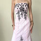 girlhomeshops – Rosa, exquisites, geblümtes, langes Tüll-Ballkleid, Abschlusskleid, gh5645