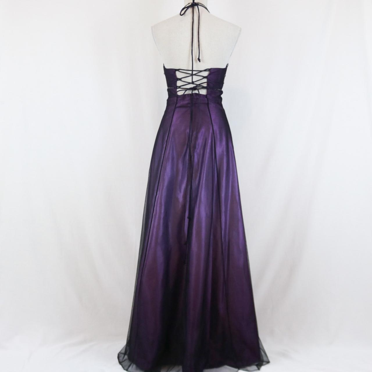 Purple Vintage Fashion Ombre Beaded Empire Waist Halter Long Elegant P girlhomeshops Purple Vintage Fashion Ombre Beaded Empire Waist Halter Long Elegant P girlhomeshops