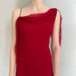 Robe de soirée longue en mousseline de soie rouge élégante et tendance, robe de bal formelle, robe de soirée gh4904