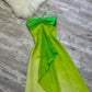 Green Fashion gradient Elegant Fairy Refreshing Long Chiffon Ball Dress Evening Dress Seaside Vacation Birthday Party Dress Ball Dress gh3757