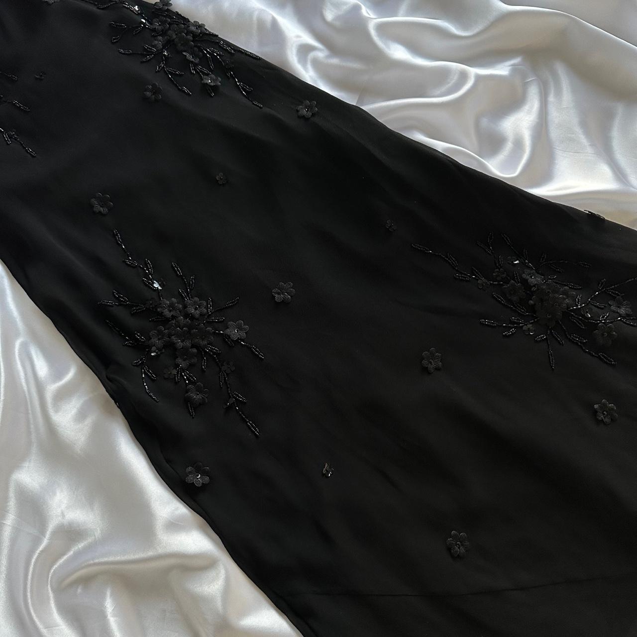 Wunderschönes, exquisites, elegantes, mit Perlen besetztes, langes Chiffon-Ballkleid mit Rüschen, Abendkleid, Partykleid gh3514