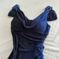 Dark Blue Ombre Stunning Sparkling Retro Fashion Stunning Elegant Delicate Rhinestone Long Chiffon Ball Gown Evening Gown Birthday Party Dress Prom Gown Graduation Gown gh3884