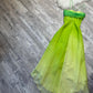 Green Fashion gradient Elegant Fairy Refreshing Long Chiffon Ball Dress Evening Dress Seaside Vacation Birthday Party Dress Ball Dress gh3757
