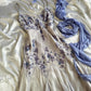 Lila mode elegante exquisite perlen spaghetti strap A-linie lange chiffon ballkleid abendkleid partykleid gh2919