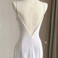 Schwarz/Weinrot/Weiß Mode Elegant Spaghetti Strap Rückenfrei Lange Chiffon Meerjungfrau Schlank Rüschen Ballkleid gh3460