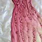 Pink gradient gorgeous fashion exquisite beading long chiffon elegant ball gown evening dress party dress gh3288