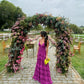 Purple Fashion Elegant A-line Long Layered Ruffle Chiffon Ball Gown Evening Dress Wedding Guest Party Dress Birthday Dress gh4061